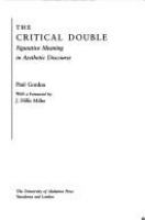 The Critical Double Figurative Meaning in Aesthetic Discourse cover