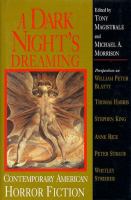 A Dark Night's Dreaming Contemporary American Horror Fiction cover
