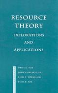 Resource Theory Explorations and Applications cover