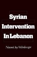 Syrian Intervention in Lebanon The 1975-76 Civil War cover