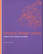 Housing Design Quality Through Policy, Guidance, and Review cover