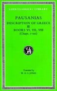 Pausanias Description of Greece ; Books Vi-Viii, Loeb 272 (volume3) cover