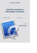 DFTGC: AutoCAD, Introduction, Intermediate, & Advance Coursepack cover
