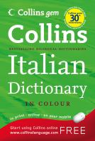 Italian Dictionary (Collins GEM) cover