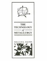 The Technology of Metallurgy cover