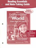 Exploring Our World, Western Hemisphere With Europe & Russia, Reading Essentials and Note-taking Guide cover