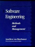 Software Engineering: Methods and Management cover