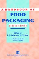 A Handbook of Food Packaging cover