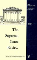 The Supreme Court Review, 1987 cover