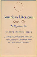 American Literature, 1764-1789 The Revolutionary Years cover