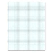 Quadrille Pads, 4 Squares/Inch, 8 1/2 x 11, White, 50 Sheets cover