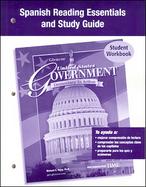 United States Government, Democracy in Action, Spanish Reading Essentials and Study Guide, Workbook cover