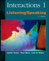 Interactions One: Listening and Speaking cover
