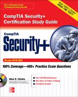 CompTIA Security+ Certification Study Guide Exam SY0-301 cover