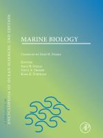 Marine Biology A Derivative of the Encyclopedia of Ocean Sciences cover