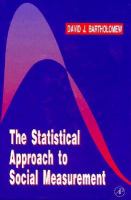 The Statistical Approach to Social Measurement cover