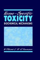 Tissue-Specific Toxicity Biochemical Mechanisms cover