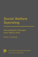 Social Welfare Spending Accounting for Changes from 1950-1978 cover