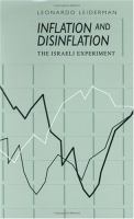 Inflation and Disinflation The Israeli Experiment cover