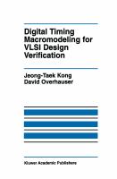 Digital Timing Macromodeling for Vlsi Design Verification cover