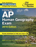 Cracking the AP Human Geography Exam, 2016 Edition cover