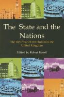 The State & the Nations The First Year of Devolution in the United Kingdom cover