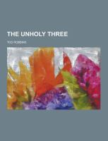 The Unholy Three cover