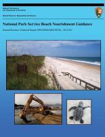 National Park Service Beach Nourishment Guidance cover