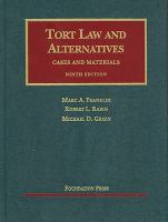 Tort Law+alternatives:cs.+mtrls. cover