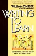 Writing to Learn cover