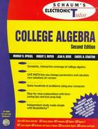 Schaum's Electronic Tutor for College Algebra: With Disk cover