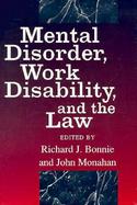 Mental Disorder, Work Disability, and the Law cover