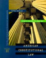 AMERICAN CONSTITUTIONAL LAW: BILL RIGHTS/SUB AMENDMENTS V2 cover