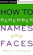 How to Remember Names and Faces cover