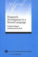 Pragmatic Development in a Second Language cover