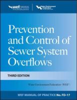Prevention and Control of Sewer System Overflows, 3e - MOP FD-17 cover