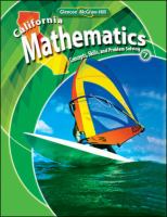 California Mathematics Grade 7 Concepts, Skills, and Problem Solving cover