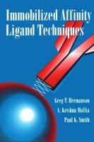 Immobilized Affinity Ligand Techniques cover