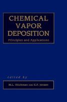 Chemical Vapor Deposition Principles and Applications cover