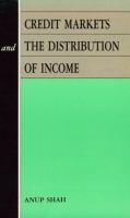 Credit Markets and the Distribution of Income cover