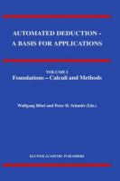 Automated Deduction: A Basis for Applications cover