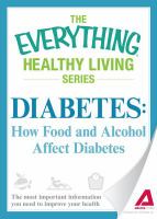 Diabetes: How Food and Alcohol Affect Diabetes cover
