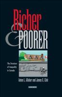 Richer and Poorer The Structure of Inequality in Canada cover