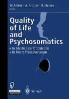 Quality of Life and Psychosomatics cover