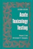 Acute Toxicology Testing cover