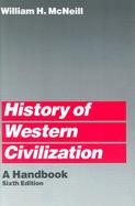 History of Western Civilization A Handbook cover