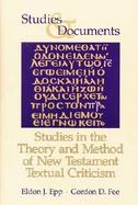 Studies in the Theory and Method of New Testament Textual Criticism cover