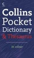 Collins Pocket Dictionary and Thesaurus (Dictionary/Thesaurus) cover