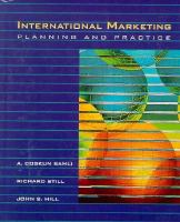 International Marketing Planning and Practice cover