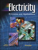 Electricity Principles and Applications cover
